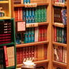 DIY Bookstore Book Nook Kit by Diokits - Detailed View Of The Books