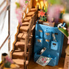 DIY Garden House Book Nook Kit by Diokits - Detailed Look Of The Storing Box Inside THe Garden House