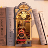 DIY Time Travel Book Nook Kit by Diokits in Middle Of Books Shown as Decoration