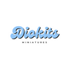 Diokits Miniatures Blue Brand Logo With White Background